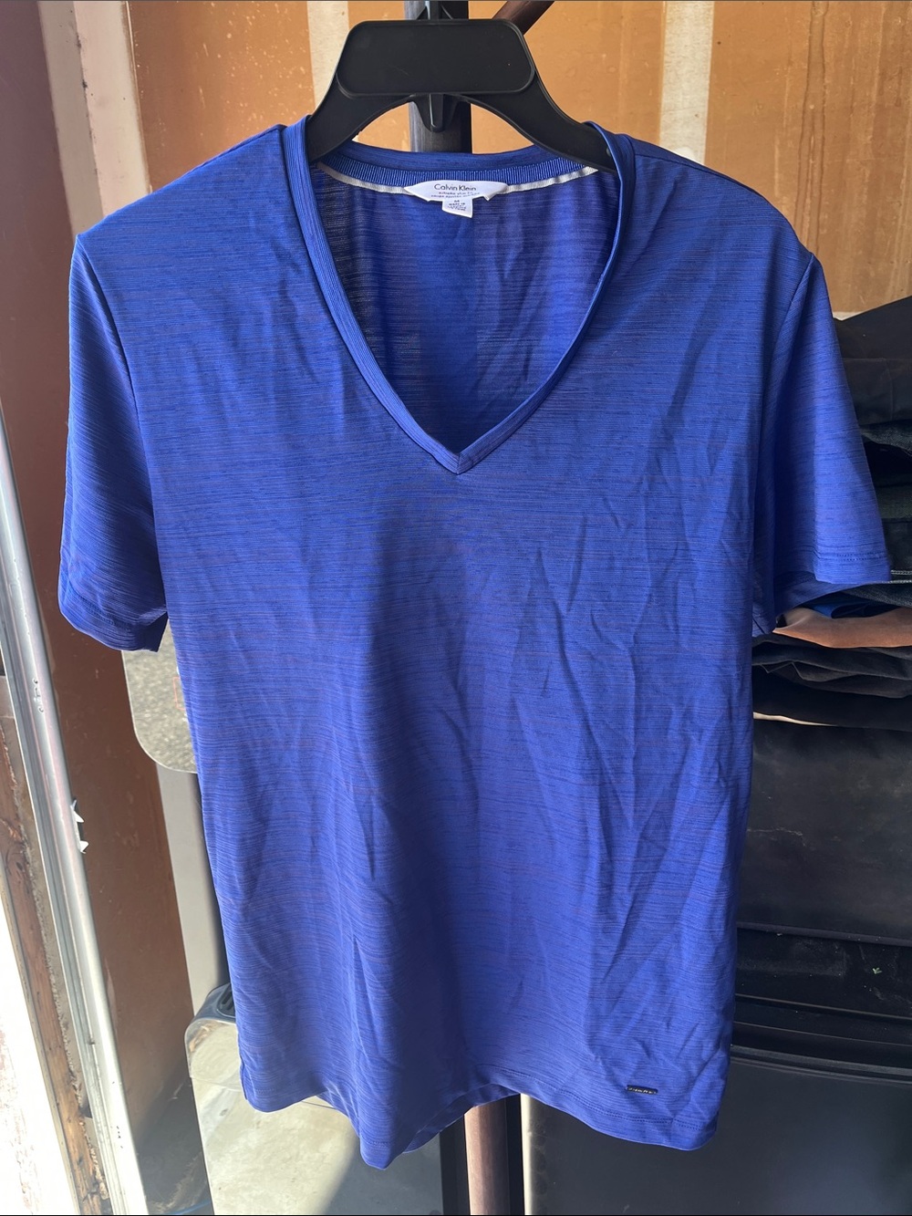 Calvin Klein Men's Royal Blue V-Neck Short Sleeve Tee